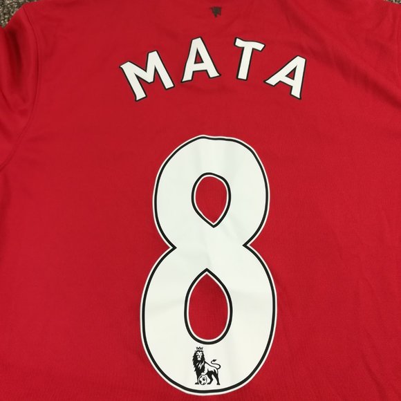 Manchester United Juan Mata Jersey 2013 Nike Dri Fit Mens Medium Home Red - Picture 6 of 11